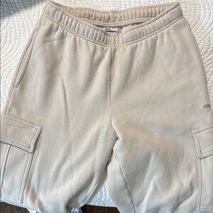 Aritzia TNA Light gray Cargo Sweatpants